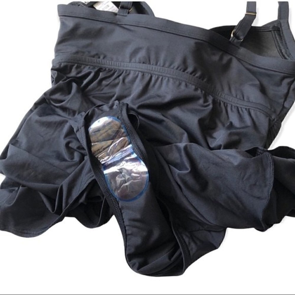 Coco Reef Black Tankini One Piece Swimsuit Swimdress 32D - Picture 13 of 13